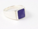 21869-20 Zilveren zegelring met lapis lazuli