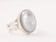 22702 Zilveren ring met bergkristal