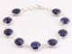 31743 Zilveren armband met blauwe saffier
