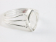 25567 Opengewerkte zilveren ring met bergkristal
